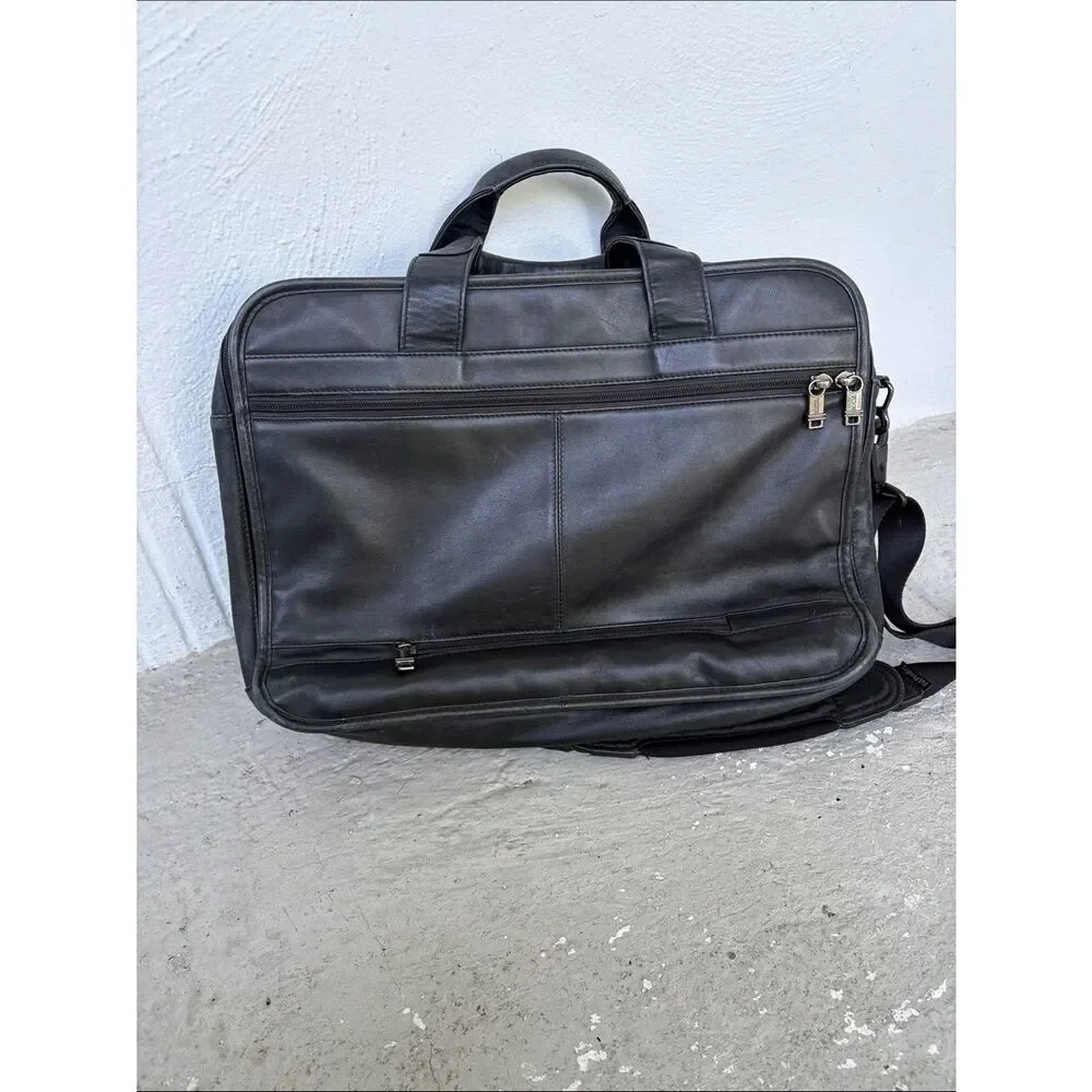 Tumi Alpha Napa leather expandable briefcase